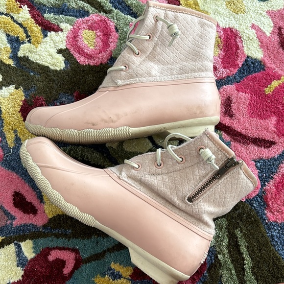 Sperry blush pink duck boots size 7 - Picture 3 of 7